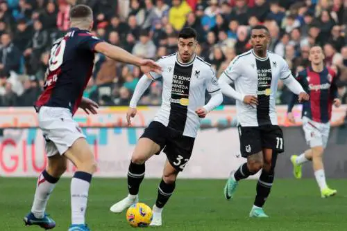 L'Udinese stende il Bologna: netto 3-0. I rossoblu scivolano al 5° posto