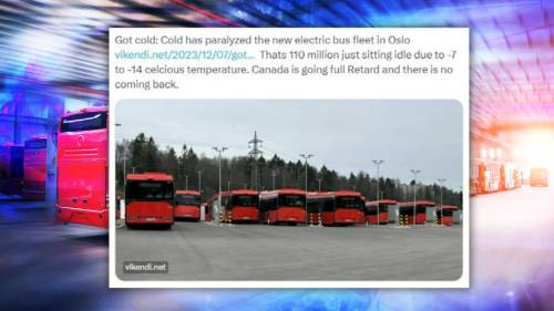 Paradosso green in Norvegia: bus elettrici bloccati dal freddo