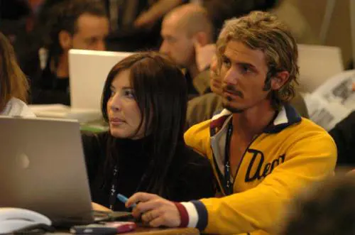 Selvaggia Lucarelli e Laerte Pappalardo a Sanremo (2004)