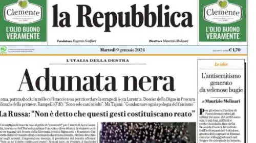 Il "pericolo nero" è dappertutto. Fascisti la parola più usata in Italia
