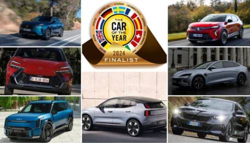 Car of the Year 2024, le 7 finaliste esposte in luoghi da sogno