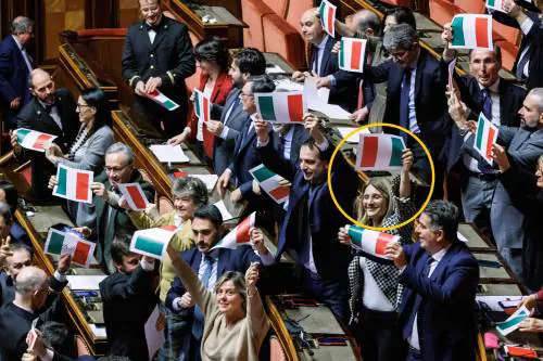 La Malpezzi contro il ddl Calderoli. Ma espone il Tricolore al contrario