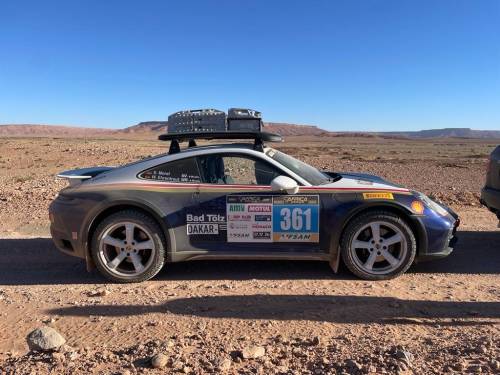 Porsche 911 Dakar e Pirelli Scorpion da record: Germania-Senegal con un solo set di pneumatici