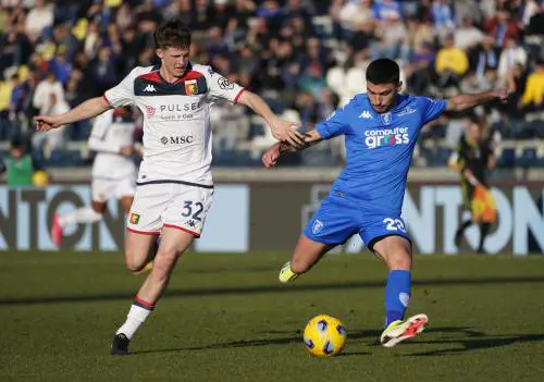 In Empoli-Genoa a fare la differenza sono le due difese, la sfida al Castellani finisce senza reti
