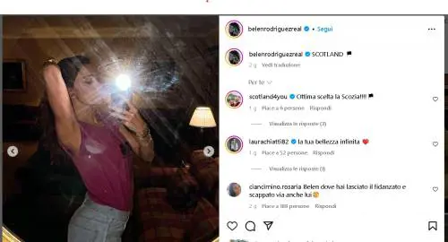 La fuga in Scozia e quel sospetto: Belen Rodriguez è tornata single?