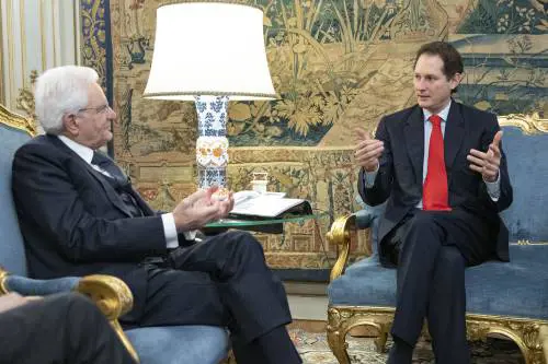 Elkann faccia a faccia con Mattarella