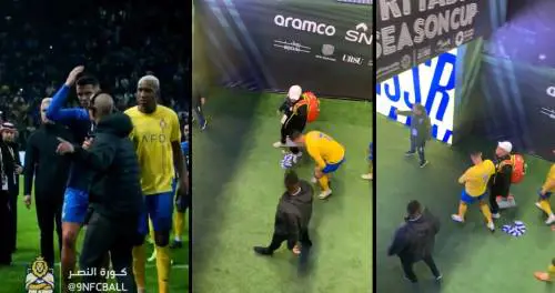 Spinta all'addetto al campo e gesto choc verso i tifosi, la serataccia di Ronaldo