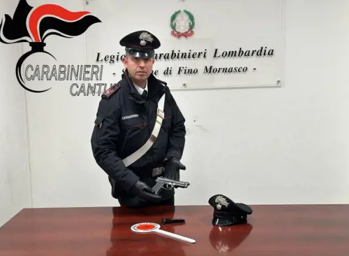 La pistola sequestrata
