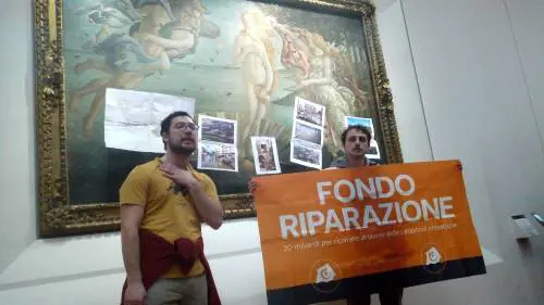 Uffizi, 20mila euro di multa all'ecoattivista per il blitz