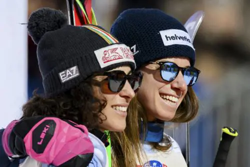 “Ben fatto ragazze”. Goggia incorona la doppietta Bassino-Brignone a Crans Montana