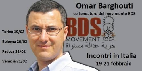 Tappeti rossi in Italia per l'odio di Barghouti, il boicottatore d'Israele