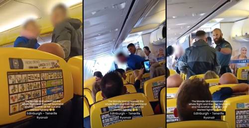Urla e schiaffi: rissa sul volo Ryanair. Fermate tre persone. Il video