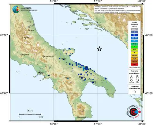 Fonte: Haisentitoilterremoto.it - Ingv