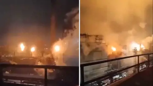 Blitz ucraino nella notte: colpita dai droni un'acciaieria russa