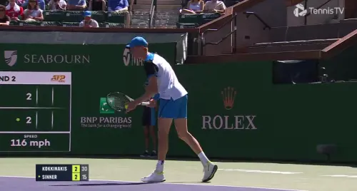 Indian Wells, Sinner travolge Kokkinakis e vola al terzo turno