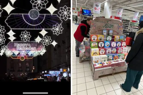 Le luminarie a Londra e i libri in Francia