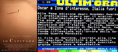 "Schettino e la Costa Concordia". La gaffe di Televideo sul film in gara agli Oscar "Io, Capitano"