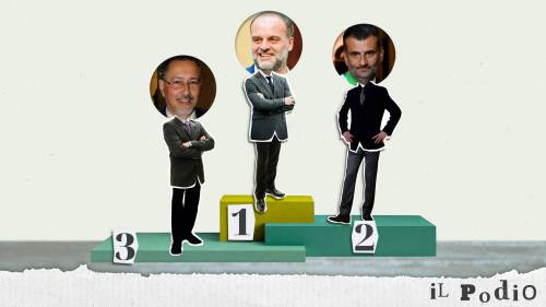 Marcello Pittella, Antonio Decaro e il rettore Geuna: il podio dei peggiori