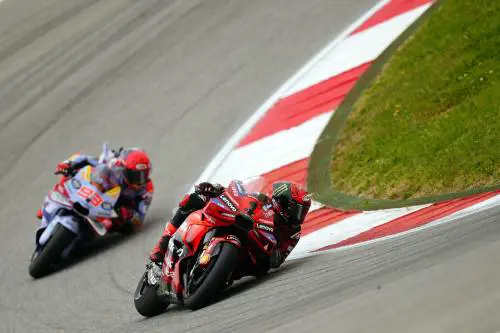 Effetto Marquez, Bagnaia ko. E anche Ducati fa doppietta
