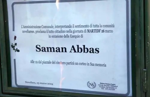 Il funerale di Saman Abbas