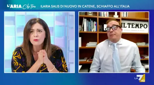 screen da L'Aria che tira / La7 
