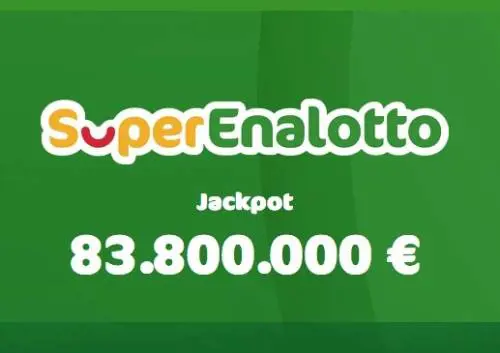 SuperEnalotto: il JackPot sale a 83,8 milioni, una vincita da oltre 112mila euro