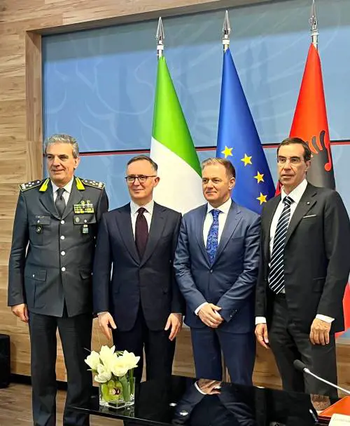 Commissione italo-albanese contro le infrazioni doganali: firmato il patto con la Guardia di finanza