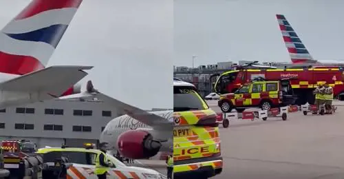 Paura all'aeroporto di Londra Heathrow: due aerei si scontrano in pista