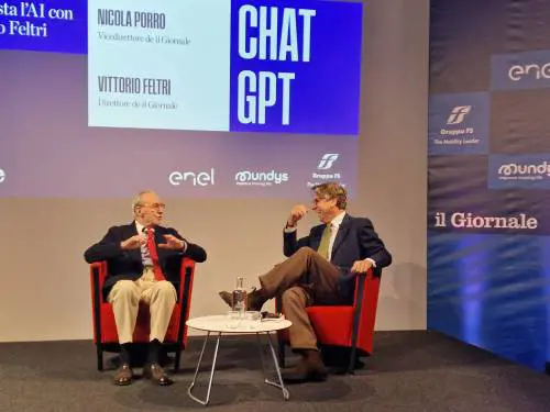 Feltri e Porro intervistano l'AI. Segui la diretta del Giornale.it