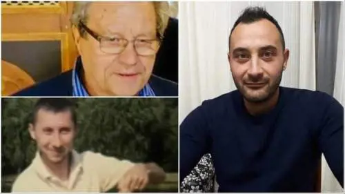 Le tre vittime di Suviana. Da sinistra a scendere, Pisano, Petronel Tanase e Franchina