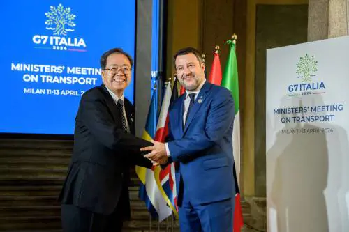 Dall'Ucraina all'energia. Salvini accoglie i ministri per il G7 dei Trasporti