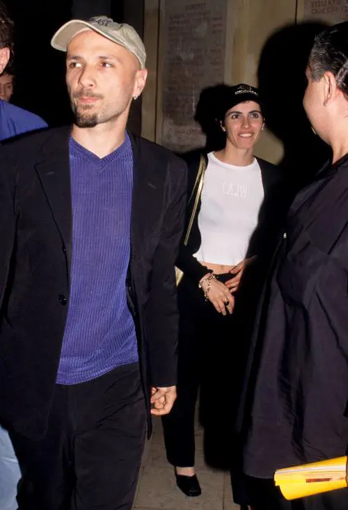 Alex Baroni e Giorgia a un evento nel 1997