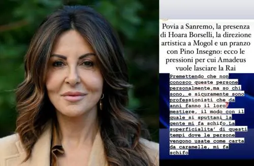 "Questa superficialità mi fa schifo". Sabrina Ferilli durissima su Amadeus e l'addio alla Rai