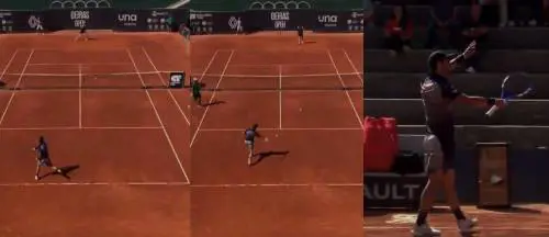 Scaglia la pallina e colpisce un dirigente: Fognini rischia la squalifica