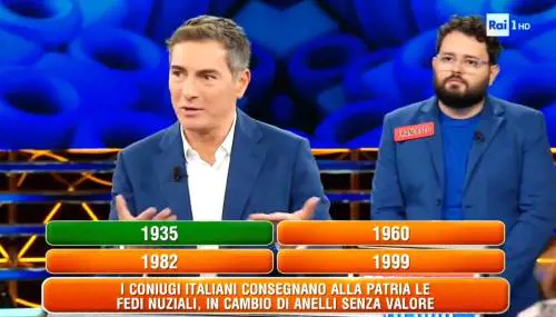 L'Eredità nel mirino degli antifa: sinistra all'attacco, la replica di Liorni