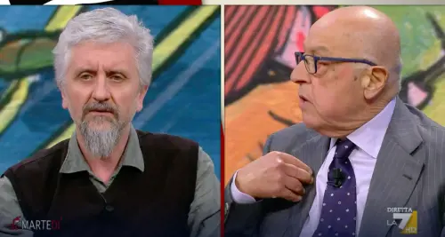 "Allora è fascista", "Ora chiama i carabinieri?". Scintille in tv da Floris