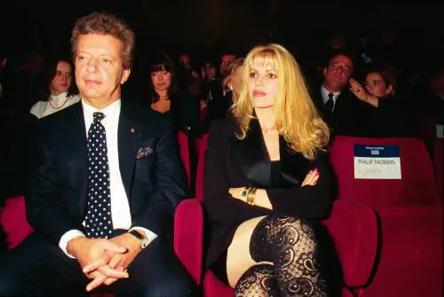 Vittorio Cecchi Gori e Rita Rusic alla prima di "Storia di una capinera" di Zeffirelli (1993)