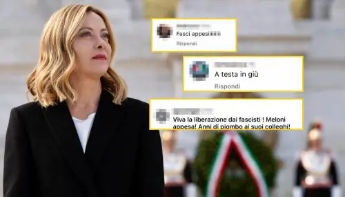 Meloni: "L'Italia sia unita". Ma sui social si scatena l'odio rosso: "Fasci appesi"