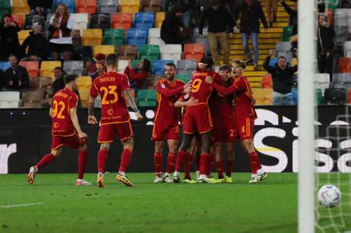 Colpo Champions della Roma a Udine: decide Cristante all'ultimo respiro