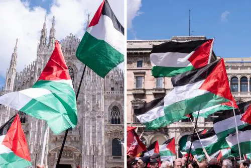 Liberazione, corteo ad alta tensione per una resistenza in nome di Gaza