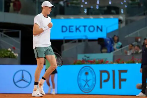 Atp Madrid, Sinner domina il derby con Sonego: vittoria in due set