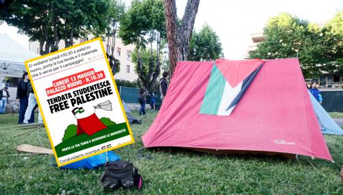 "La tenda per il campeggio". La protesta dei pro Palestina diventa una "gita"