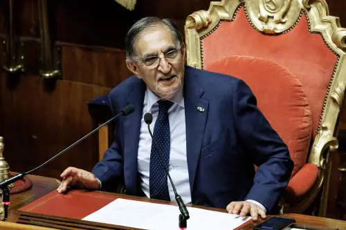 Il presidente del Senato La Russa