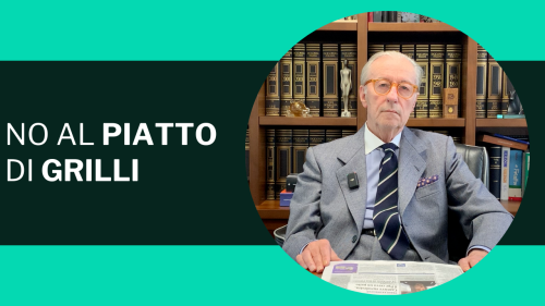 No al piatto di grilli