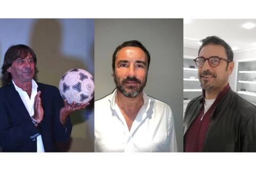 da sinistra: Bruno Conti, Cristian Brocchi, Stefano Fiore