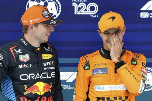 Amici miei, film ai titoli di coda: Verstappen e Norris scontro e lite