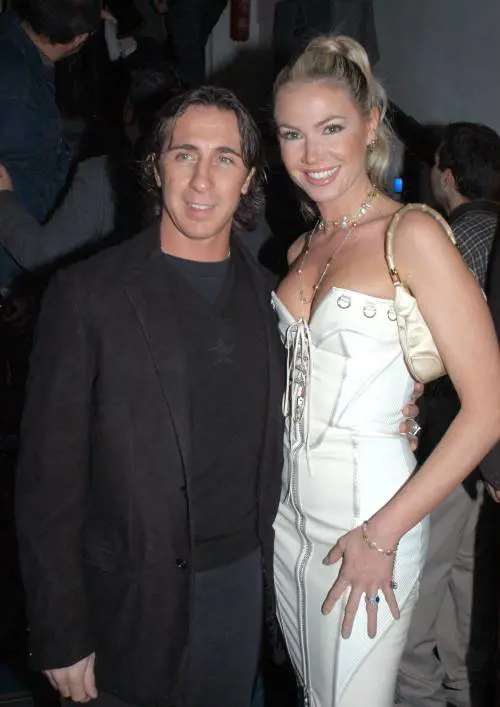 Federica Panicucci e Mario Fargetta alla festa della rivista Tv Sette (Milano 2003) 