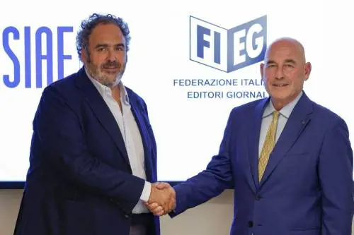 Equo compenso dovuto dalle piattaforme digitali: siglato l'accordo tra Fieg e Siae
