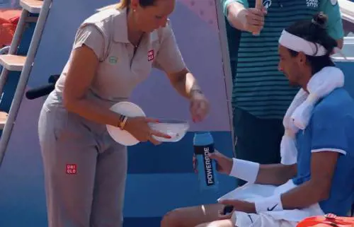 Clima torrido ma l'acqua fresca non c'è. E Musetti non la prende bene