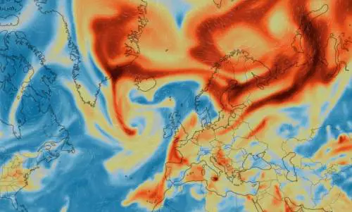 screenshot da Windy.com